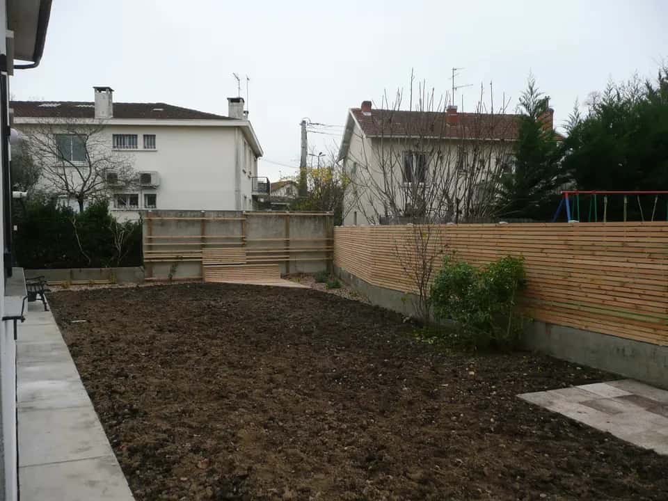 Photo du jardin avant les travaux